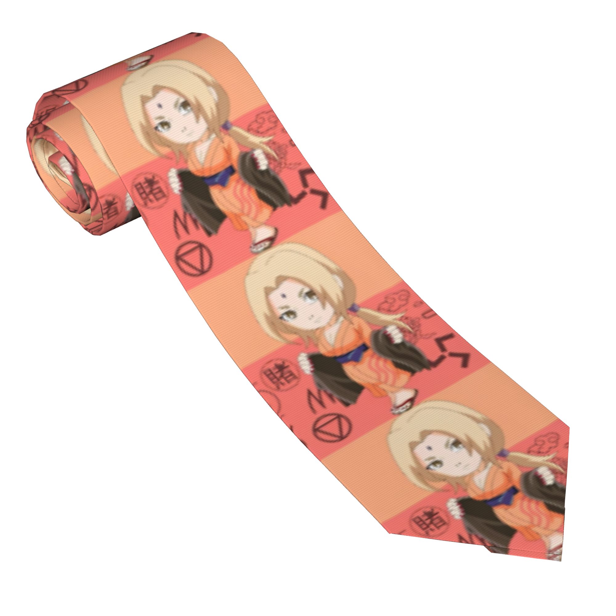 Skinny Tie Men - Necktie Sasukes Tsunade Unisex Skinny Polyester