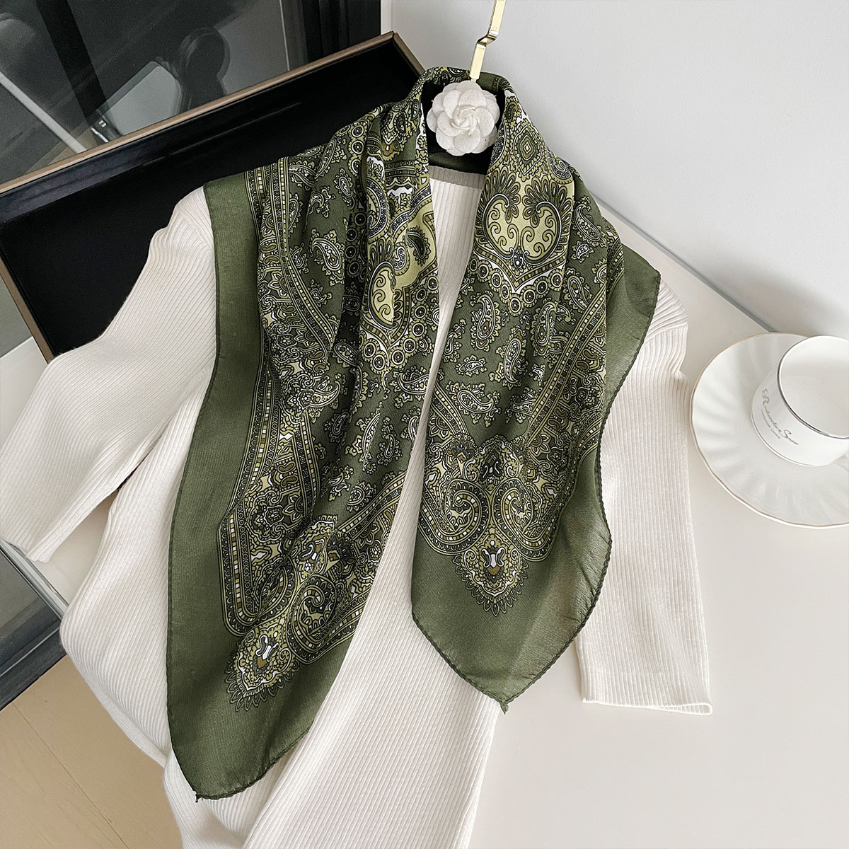 Bandana Cotton - New Fashion 70X70cm Women's Scarf Paisley