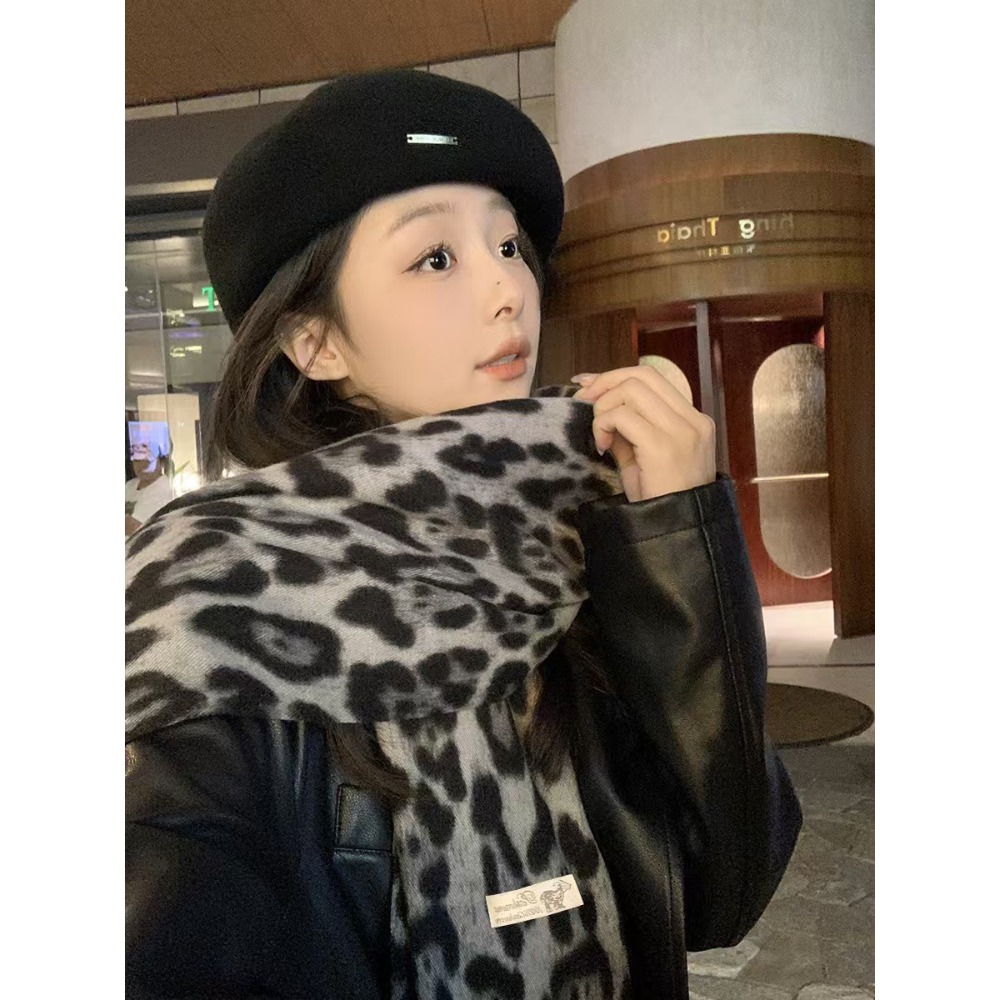 190*70CM Design Leopard Scarf  - Woven Scarf Blanket 评论和价格
