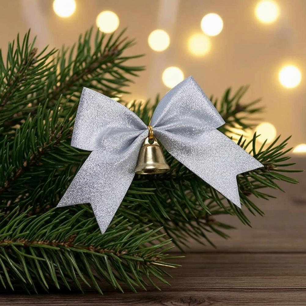 2 Pcs Christmas Bows with Bell - Bow Tie Pre Tied 评论和价格