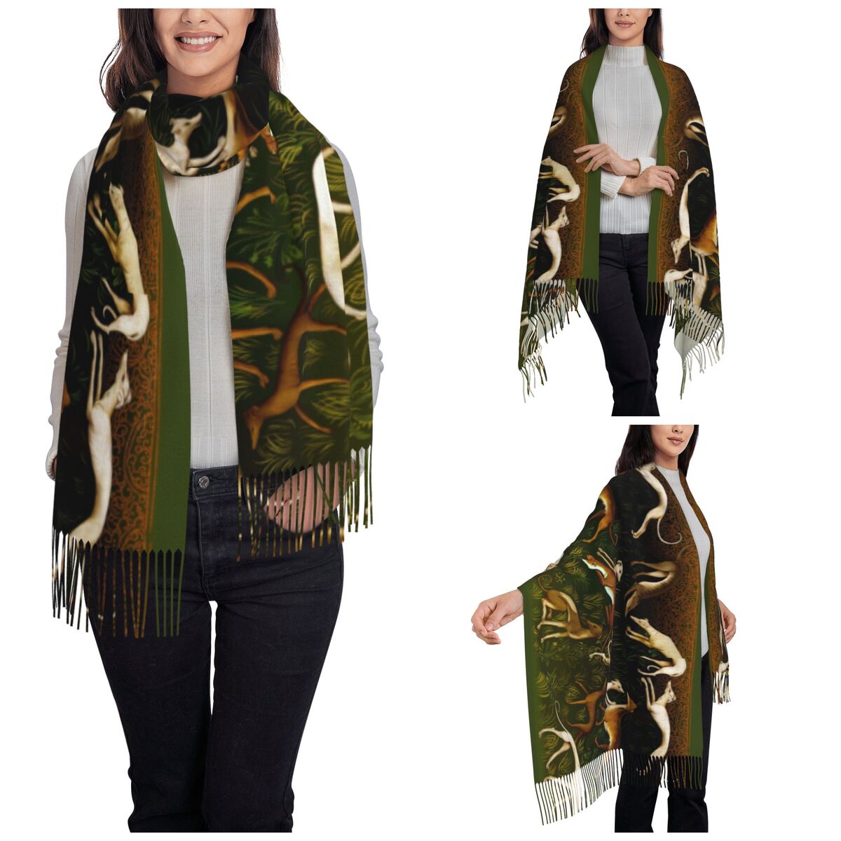 Greyhounds Shawl Wrap Women Wi - Pashmina Wrap Large 评论和价格
