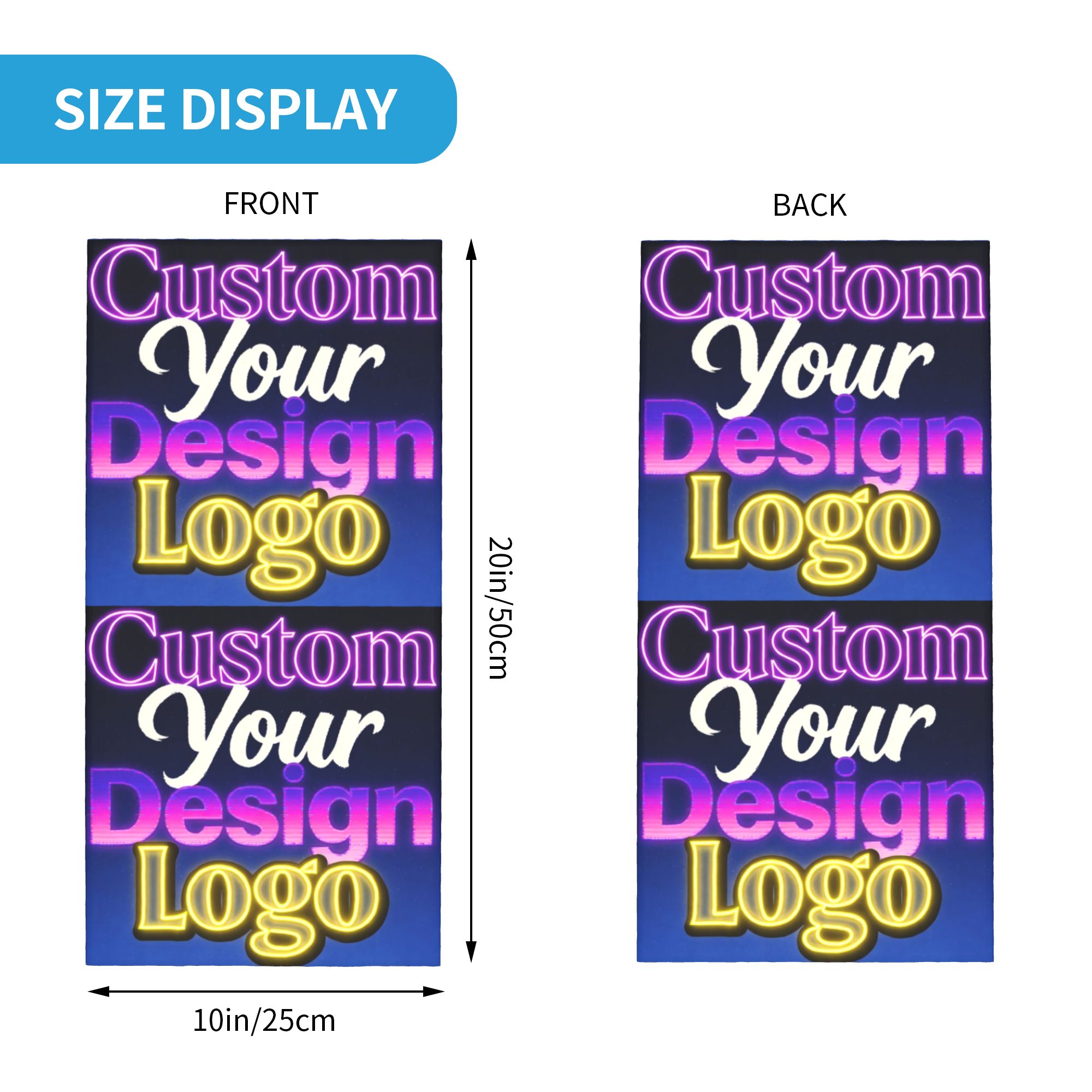Custom Custom Your Design Logo - Neck Warmer Tube 评论和价格