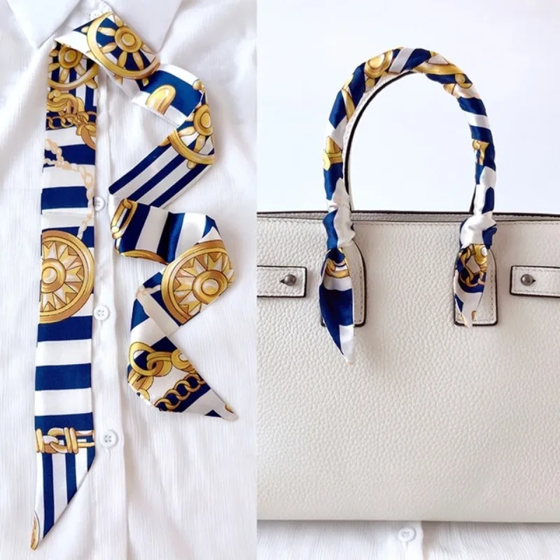 Skinny Long Hair Strip Women S - Silk Neck Scarf 评论和价格