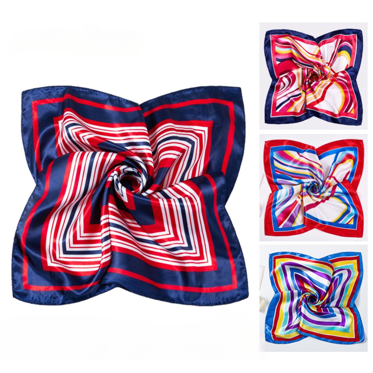 50*50cm Square Silk Scarves Sc - Silk Neck Scarf 评论和价格