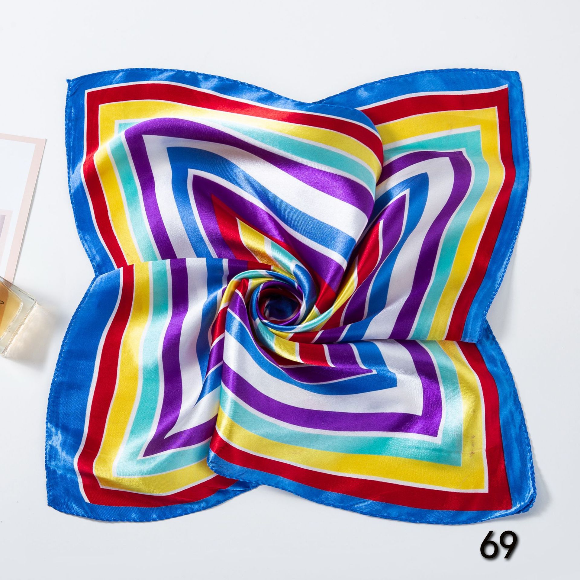 50*50cm Square Silk Scarves Sc - Silk Neck Scarf 评论和价格