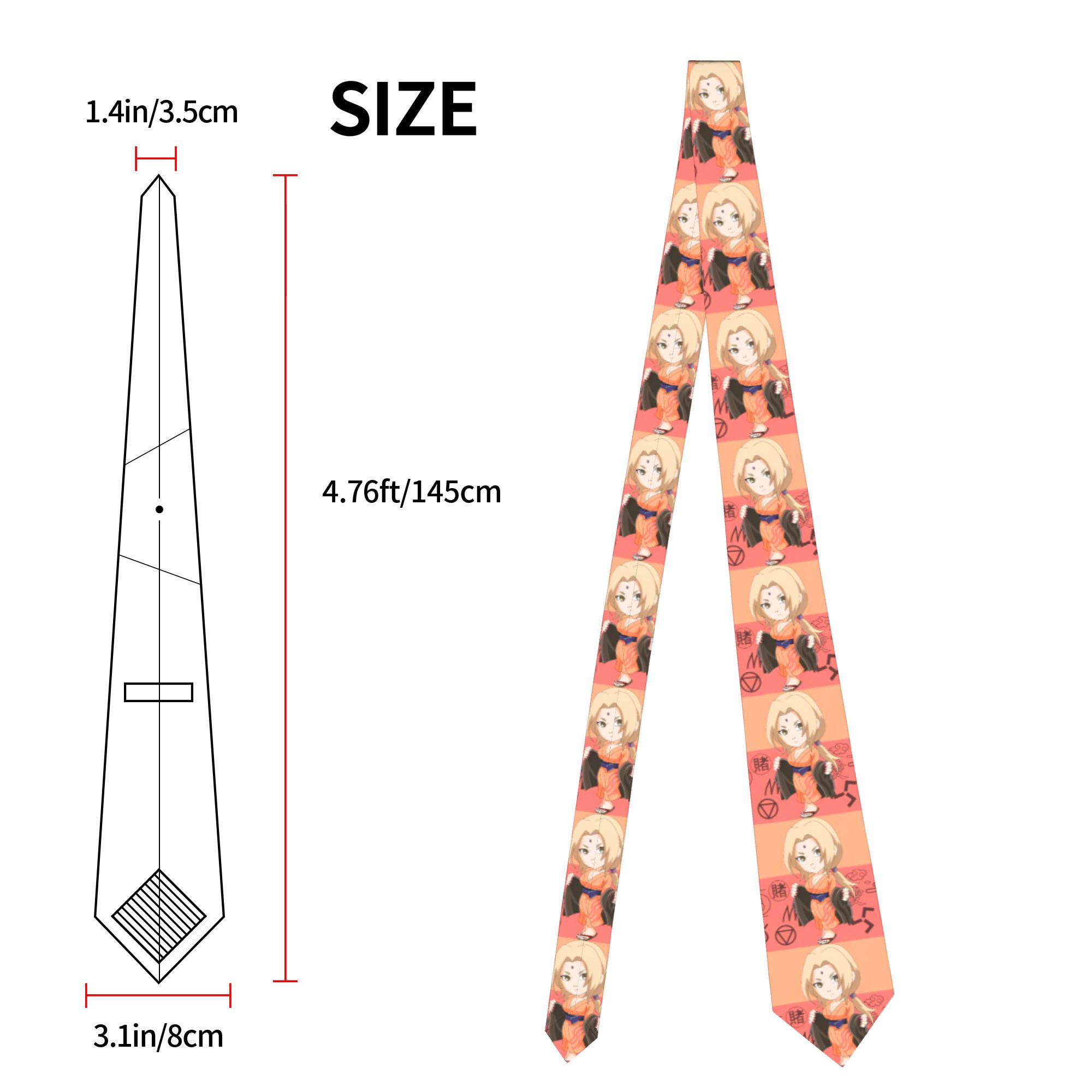 Necktie Sasukes Tsunade Unisex - Skinny Tie Men 评论和价格