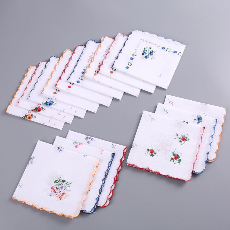 12 Packs Of Women's Pure Cotto - Pocket Square Set 评论和价格