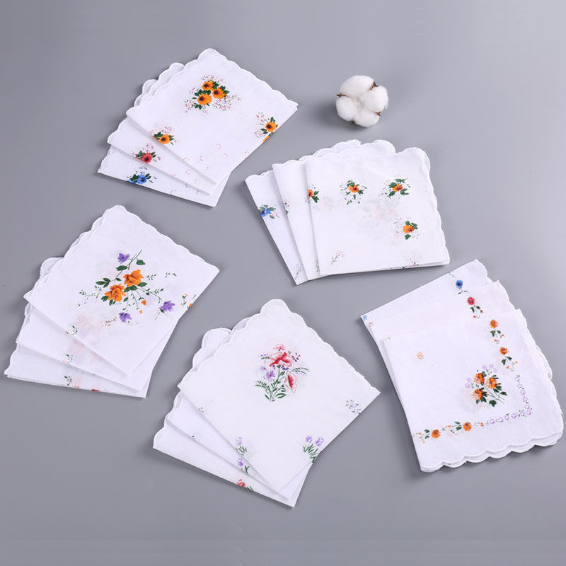 12 Packs Of Women's Pure Cotto - Pocket Square Set 评论和价格
