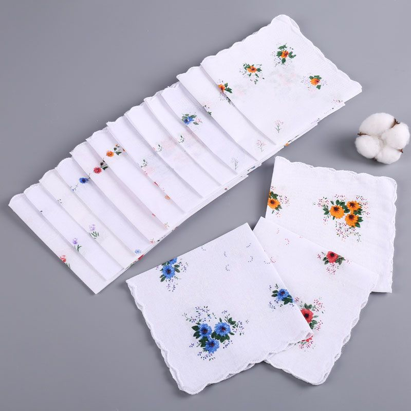 12 Packs Of Women's Pure Cotto - Pocket Square Set 评论和价格