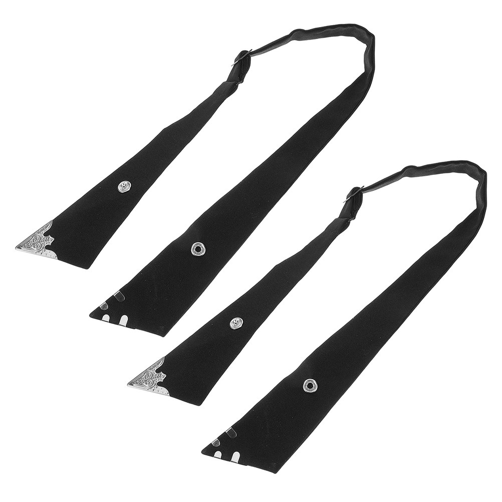 2Pcs Black Cross Bow Tie for W - Bow Tie Pre Tied 评论和价格