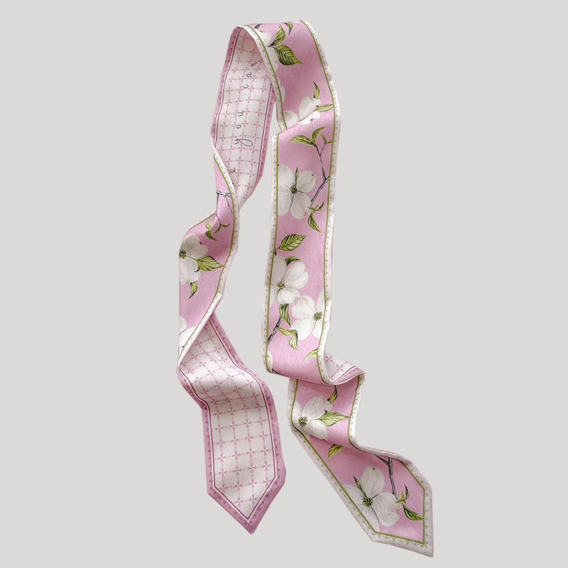 Korean Silk Satin Long Scarf F - Silk Neck Scarf 评论和价格