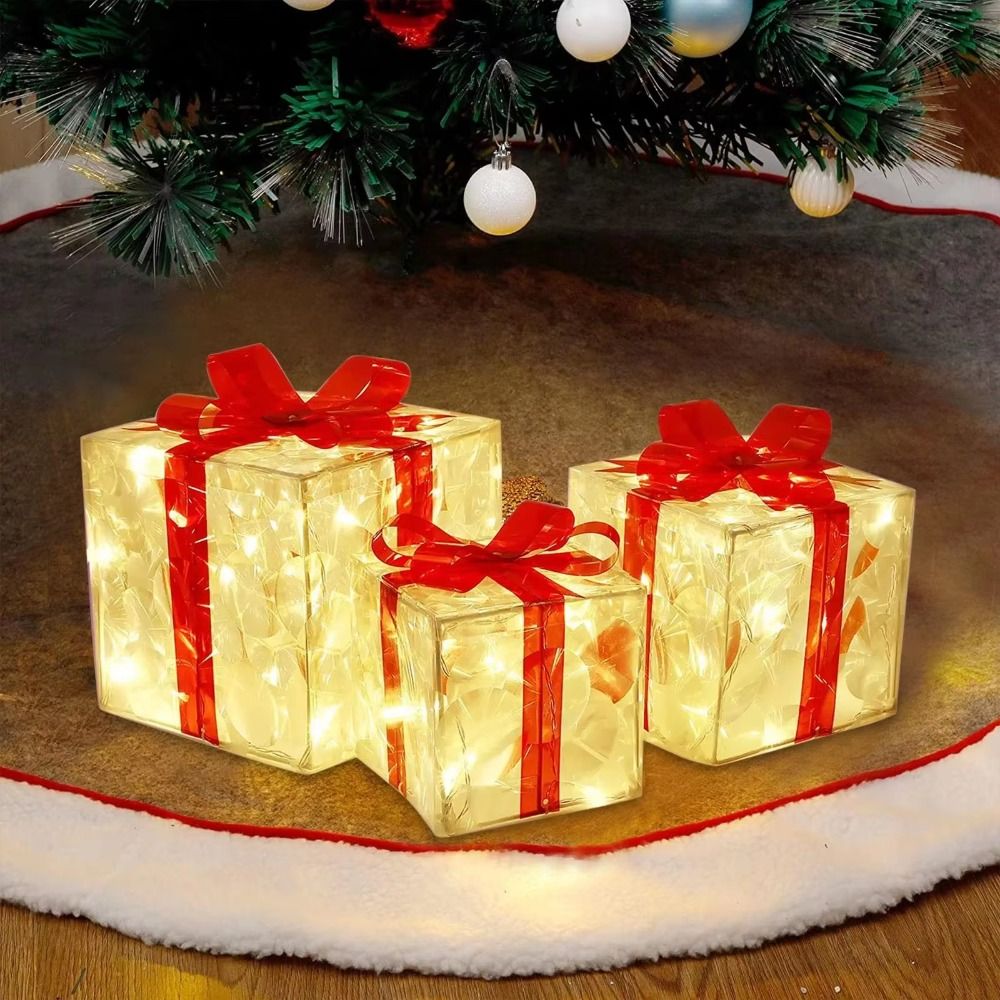 With Bow Christmas Gift Boxes  - Bow Tie Pre Tied 评论和价格
