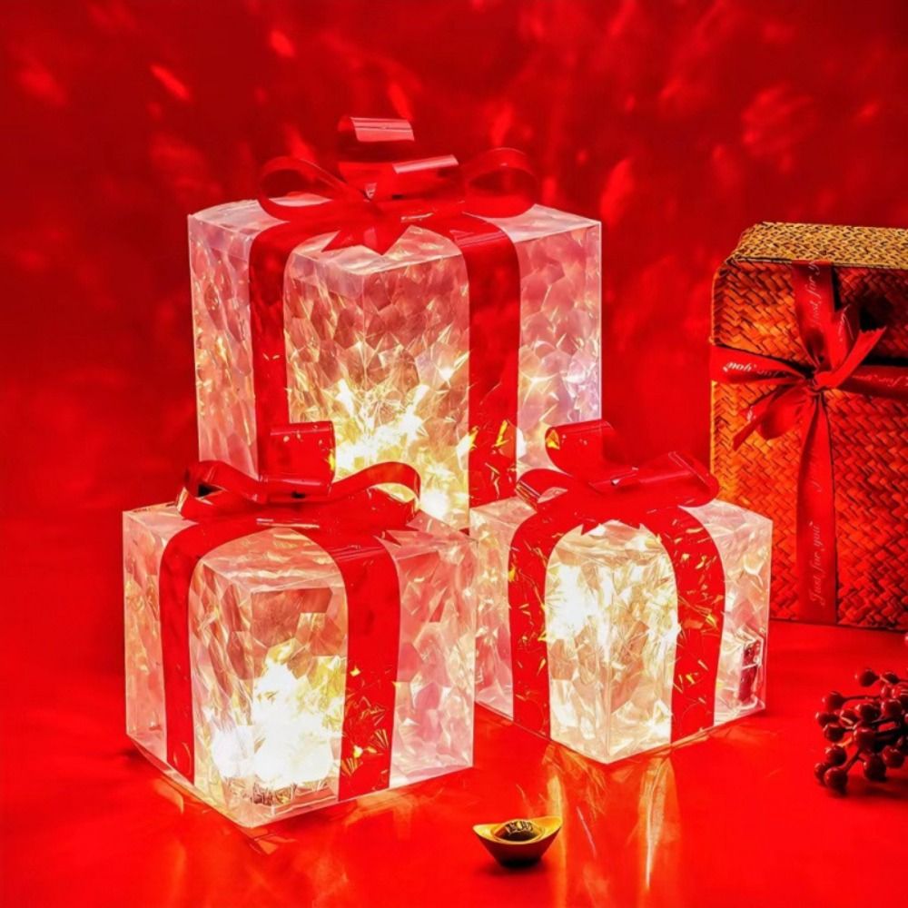 With Bow Christmas Gift Boxes  - Bow Tie Pre Tied 评论和价格