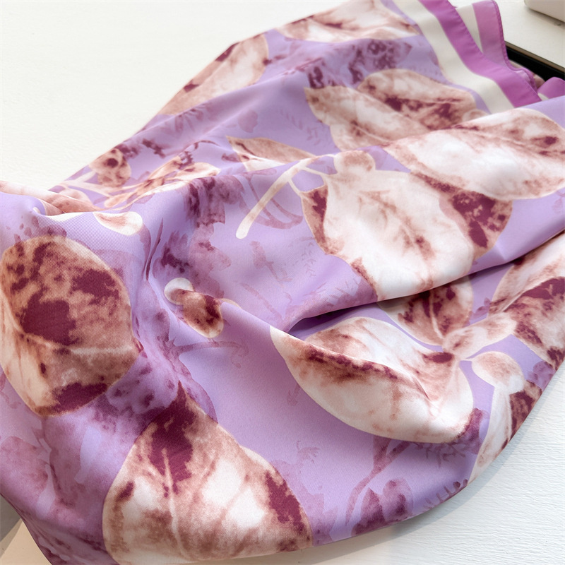 Retro 90cm Printed Large Squar - Scarf Silk Square 评论和价格